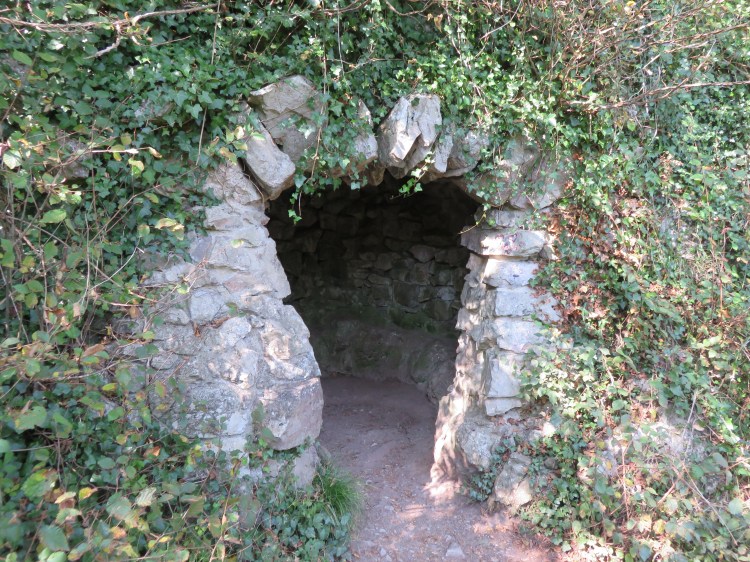 The cave on the way down through the woods