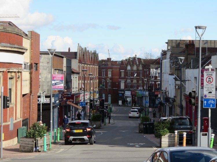 View into East Street from British Road