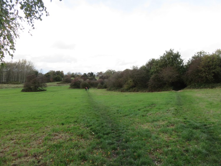The path across the common from the top of Norman Road