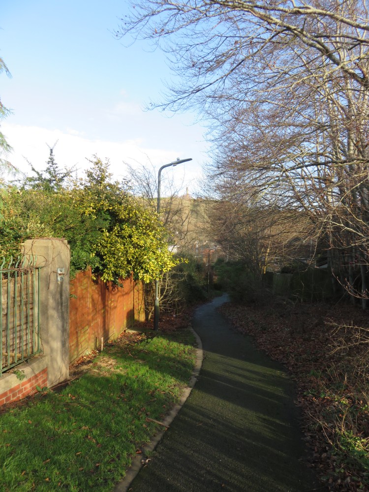 The footpath offers a view of Trooper’s Hill