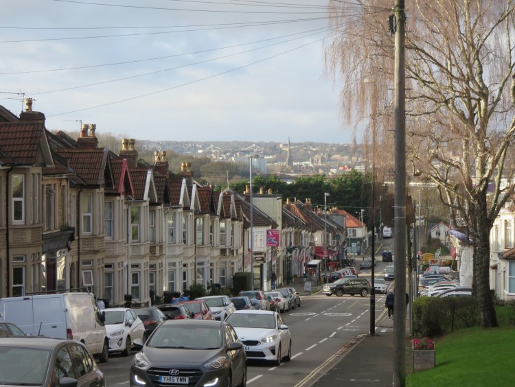 Sandy Park Road view towards Clifton