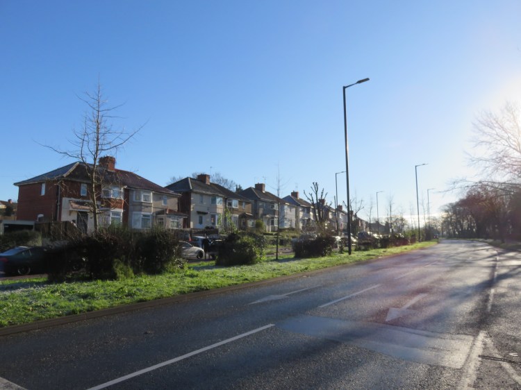 Crossing the Portway at West Town Road