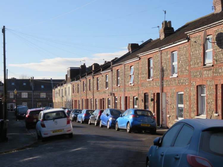 Traditional terraces on Bradley Avenue