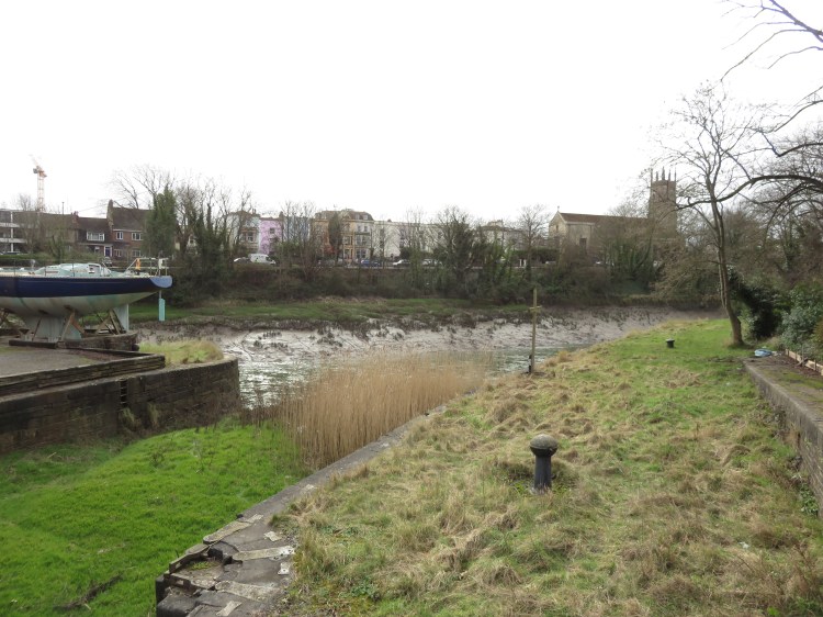 Alongside the former Bathurst Basin lock