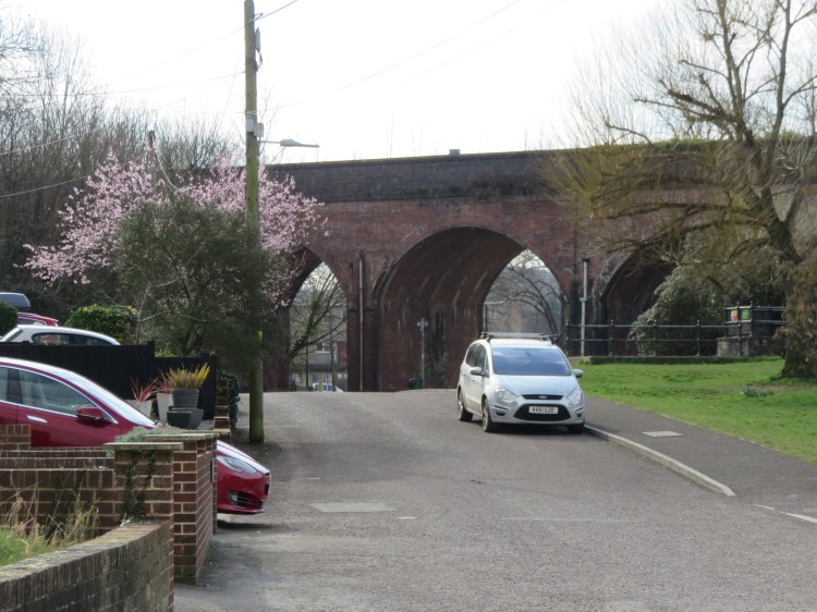 The railway viaduct at Pill Harbour