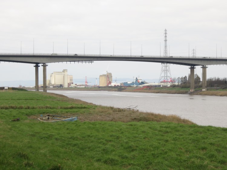 View of Avonmouth from the flood defence