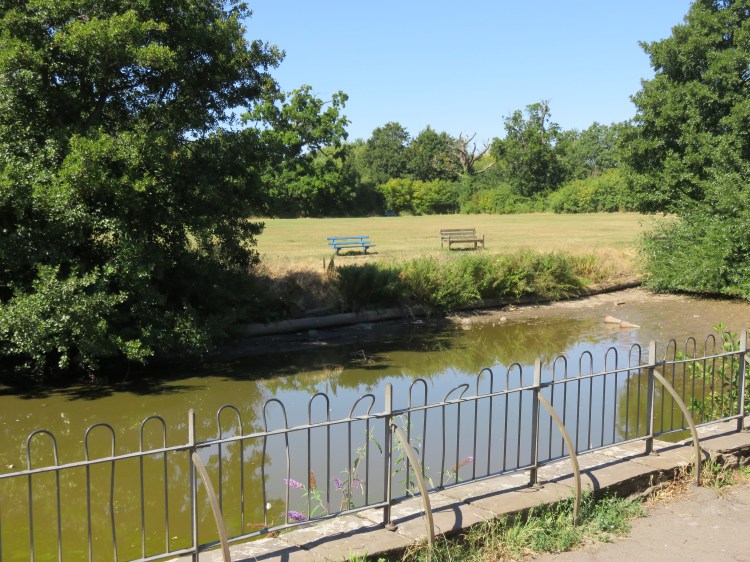 The moat at Barr’s Court Park