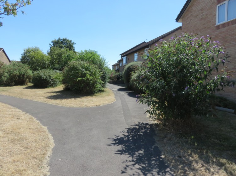 Keep right as you pass Stibbs Court