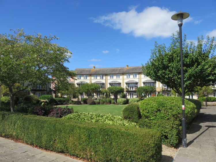 Communal gardens at Poole’s Wharf
