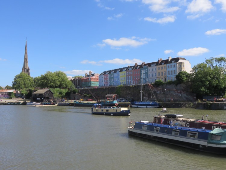 St. Mary Redcliffe and the colourful houses of Redcliffe Parade